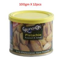Crunchos Roasted and Salted Pistachio 100g - Carton of 12 Packs