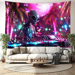 Alien DJ Hanging Tapestry Wall Art Large Tapestry Mural Decor Photograph Backdrop Blanket Curtain Home Bedroom Living Room Decoration Lightinthebox