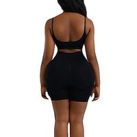 Bodysuit Shapewear for Women Tummy Control One Piece Body Shaper Slimmer Firm Body without Bra(Black/Skin) miniinthebox - thumbnail