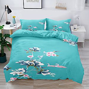 Duvet Cover Set Chinese style Flower Plum blossom National style 2/3 Piece Bedding Set with 1 or 2 Pillowcase(Single Twin  only 1pcs) miniinthebox