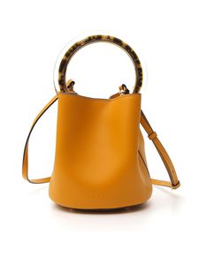 Pannier Yellow Leather Shoulder Bag
