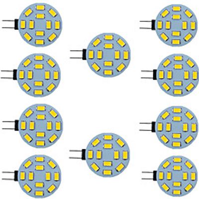 10pcs 2.5 W LED Bi-pin Lights 340 lm G4 12 LED Beads SMD 5730 9-30 V miniinthebox