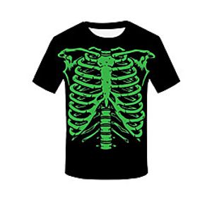 Inspired by Halloween Skull Anime Cartoon 100% Polyester Print Harajuku Graphic Kawaii T-shirt For Women's Men's Unisex Couple's miniinthebox