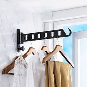 Airer Folding Clothes Rack Invisible Clothes Drying Hole Free Telescopic Clothes Pole Wall Hanging Balcony Indoor Toilet Toilet miniinthebox