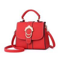 Women PU Leather Leisure Handbag Saddle Crossbody Bag