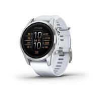 Garmin epix Pro (Gen 2) - Standard Edition Smartwatch - Silver with Whitestone Band (42mm) - thumbnail