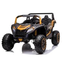 ATT Buggy Kids UTV Electric Rideon Car Jeep - Gold (24V) (UAE Delivery Only) - thumbnail