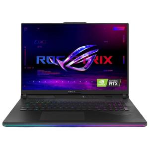 ASUS ROG Strix SCAR 18 G834JY-N6064W, Intel Core i9 13980HX, 32GB RAM, 2TB SSD, 18 Inch WQXGA 240Hz, 16GB NVIDIA RTX 4090, Win11 Home, Eng-Arb K-B, Black +Backpack & Mouse