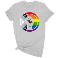 LGBT LGBTQ T-shirt Pride Shirts Rainbow Pride Fist Flag Lesbian Gay T-shirt For Unisex Adults' Hot Stamping Pride Parade Pride Month Lightinthebox