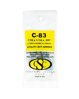 Utility Extension Spring 2 pack 7/16"x 1-7/8"x .047" Utility Extension Spring 2 pack 7/16"x 1-7/8"x .047"