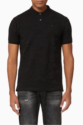 EA Camo Jacquard Polo Shirt EA Camo Jacquard Polo Shirt