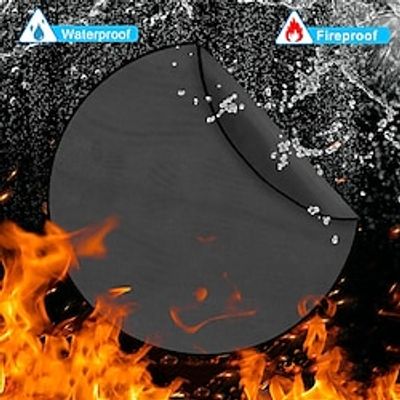 Fire Basin Mat Fire Pit Mat Insulation Mat Fiberglass Silicone Flame Retardant Cloth Fire Resistant Mat Fireplace Terrace Barbecue Fire Resistant Cloth miniinthebox Fire Basin Mat Fire Pit Mat Insulation Mat Fiberglass Silicone Flame Retardant Cloth Fire Resistant Mat Fireplace Terrace Barbecue Fire Resistant Cloth miniinthebox