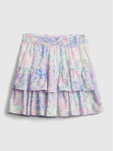Kids Tiered Watercolor Skirt