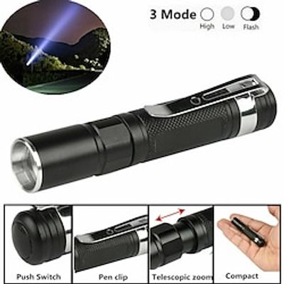 Waterproof Pocket LED Flashlight Zoomable LED Torch Mini Penlight Light Clip Outdoor Camping Lights Lightinthebox Waterproof Pocket LED Flashlight Zoomable LED Torch Mini Penlight Light Clip Outdoor Camping Lights Lightinthebox