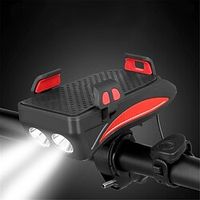 Bicycle Front Light Set 4000mAh USB Rechargeable Smart Headlight with Horn LED Bike Lamp Night Safety Warning Cycling Flashlight Lightinthebox