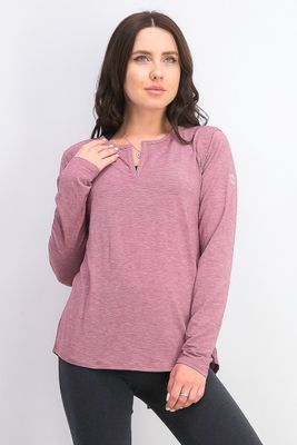 Womens Recovery Long Sleeve Top Purple Womens Recovery Long Sleeve Top Purple