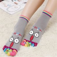 1 Pair Women's Toe Socks Home Daily Simple Casual Socks Lightinthebox - thumbnail