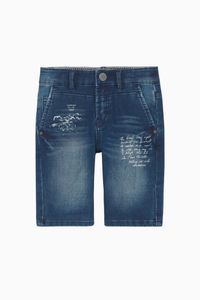 Faded Denim Bermuda Shorts Faded Denim Bermuda Shorts