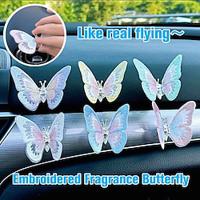 5/10pcs Embroidery Fragrance Butterfly Decoration,Adorable Butterfly Car Dashboard Air Vent Decor Charming Car Ornament to Soothe Your Drive Lightinthebox