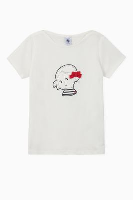 Girl Patch Cotton T-shirt Girl Patch Cotton T-shirt