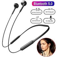 Bluetooth Headphones Neckband Wireless Headset Noise Cancelling Stereo Earbuds Sport Sweatproof Earphones with Mic for IPhone Android Phone Lightinthebox - thumbnail