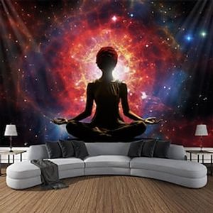 The Buddha Hanging Tapestry Wall Art Large Tapestry Mural Decor Photograph Backdrop Blanket Curtain Home Bedroom Living Room Decoration miniinthebox