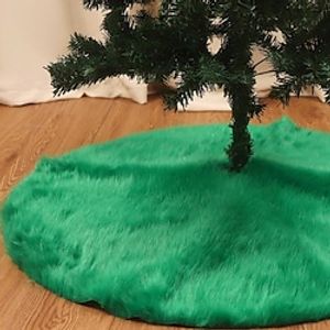 Christmas Plush Tree Skirt Embroidered Snowflake Sequin Christmas Tree Skirt Home Decoration Livingroom Bedroom miniinthebox