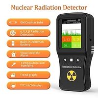 Real-Time Graph Geiger Counter Alpha Beta Gamma X-Ray Nuclear Radiation Detector TFT Rechargeable Temp Humidity Radiation Meter miniinthebox - thumbnail