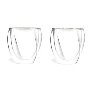 Vialli Design Set Of 2 Double Wall Glass Cristallo 5486 250 ml