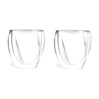 Vialli Design Set Of 2 Double Wall Glass Cristallo 5486 250 ml - thumbnail