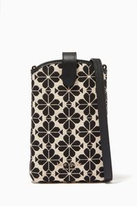 North South Crossbody Bag in Spade Flower Jacquard