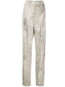 Lemaire belted straight leg trousers - NEUTRALS