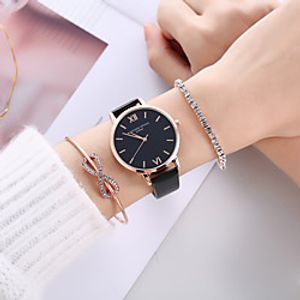 Women's Quartz Watches Analog Quartz Stylish Minimalist Creative  PU Leather Lightinthebox