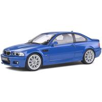 Solido BMW E46 M3 2000 Laguna Blue 1.18 Scale Diecast Car Model Car - thumbnail