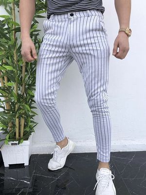 Men Autumn Korean Style Casual Striped Pants Men Autumn Korean Style Casual Striped Pants