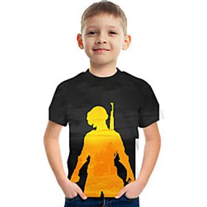 Kids Boys' T shirt Tee Short Sleeve Graphic Rainbow Children Tops Active 3-12 Years miniinthebox