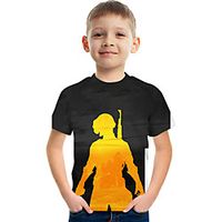 Kids Boys' T shirt Tee Short Sleeve Graphic Rainbow Children Tops Active 3-12 Years miniinthebox - thumbnail