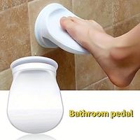 1pc Shower Foot Rest, Wall Mounted Footstool Step, Bathroom Shower Foot Pedal, Plastic Shower Step With Suction Cup, Bathroom Accessories Lightinthebox - thumbnail