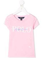 Ralph Lauren Kids signature logo T-shirt - PINK