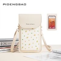 Women Messenger Bag Girl floral pattern Touch Screen Phone Bags Female PU Leather Shoulder Bag Small Crossbody Bags Handbags Lightinthebox - thumbnail