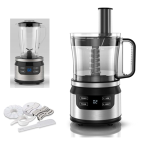 Midea 800W Food Processor, 2L Bowl, 1.5L Blender Jug 0.4L Grinder Cup