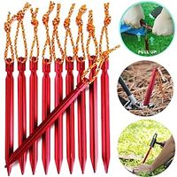 10pcsset Heavy Duty Camping Stakes for Outdoor Tent  Tarp - Essential Camping Accessories for Camping,Beach,Outdoor and Sand Lightinthebox