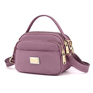 Women's Bags Oxford Cloth Nylon Top Handle Bag Zipper Daily Outdoor 2021 Tote Handbags Purple Yellow Light Purple Sky Blue Lightinthebox