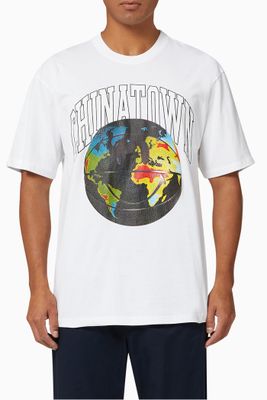 Smiley Global Citizen Ball T-shirt in Cotton Jersey Smiley Global Citizen Ball T-shirt in Cotton Jersey