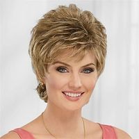 Synthetic Wig Curly With Bangs Machine Made Wig Short A1 A2 A3 A4 A5 Synthetic Hair Women's Soft Fashion Easy to Carry Blonde Brown Silver miniinthebox