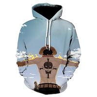 Inspired by One Piece Film: Red Monkey D. Luffy Portgas·D· Ace Hoodie Cartoon Manga Anime Front Pocket Graphic Hoodie For Men's Women's Unisex Adults' 3D Print 100% Polyester Casual Daily miniinthebox - thumbnail