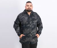 Mens Camouflage Hoodie  Black/Grey Combo - thumbnail
