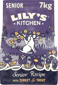 Lily's Kitchen Senior Recipe Turkey Adult 8+ Dry Dog Food - 7KG