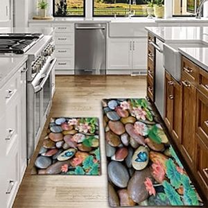 Cobblestone Diatomaceous Earth Rug Super Absorbent Kitchen Door Quick-Drying Foot Mat Entry Door Mat Non-Slip Carpet Lightinthebox