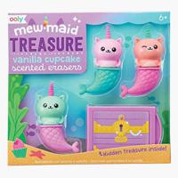 Mermaid Treasure Scented Erasers - Set of 4